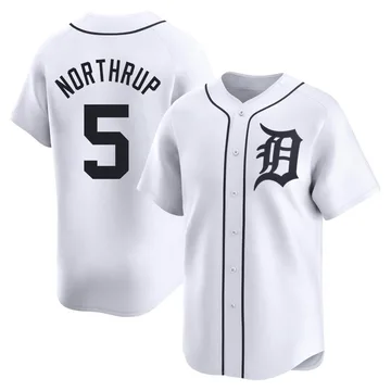 Jim Northrup Men's Detroit Tigers Limited Home Jersey - White