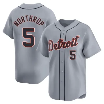 Jim Northrup Men's Detroit Tigers Limited Road Jersey - Gray