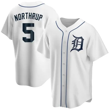 Jim Northrup Men's Detroit Tigers Replica Home Jersey - White