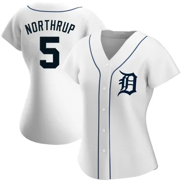 Jim Northrup Women's Detroit Tigers Authentic Home Jersey - White