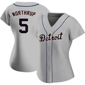 Jim Northrup Women's Detroit Tigers Authentic Road Jersey - Gray