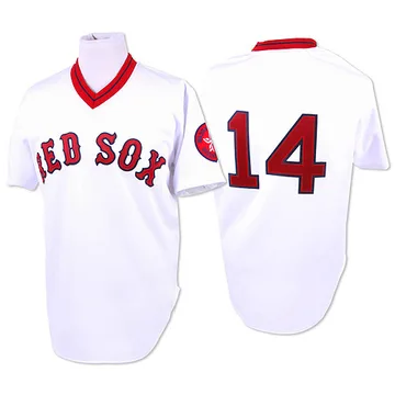 Jim Rice Men's Boston Red Sox Authentic 1975 Throwback Jersey - White