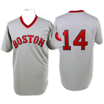 Jim Rice Men's Boston Red Sox Authentic Throwback Jersey - Grey