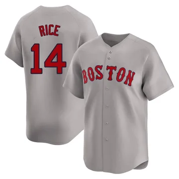 Jim Rice Men's Boston Red Sox Limited Away Jersey - Gray