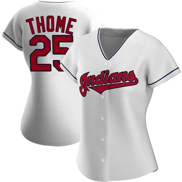 Jim Thome Women's Cleveland Guardians Authentic Home Jersey - White