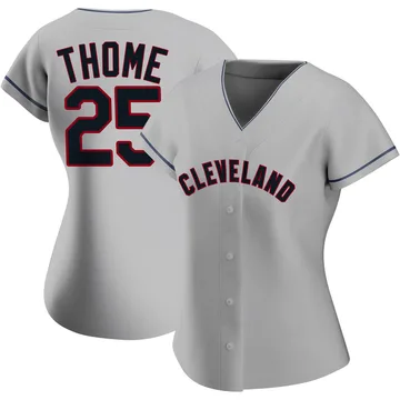 Jim Thome Women's Cleveland Guardians Authentic Road Jersey - Gray