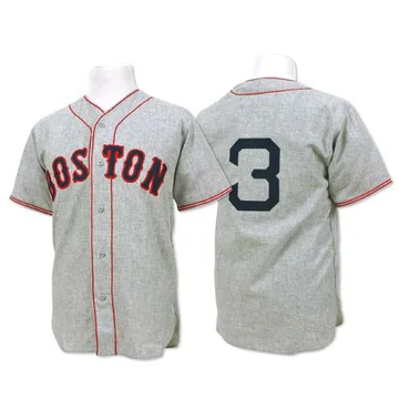 Jimmie Foxx Men's Boston Red Sox Authentic 1936 Throwback Jersey - Grey