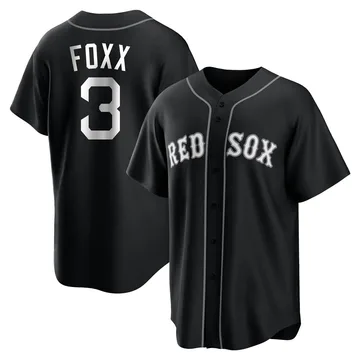 Jimmie Foxx Men's Boston Red Sox Replica Jersey - Black/White