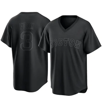 Jimmie Foxx Men's Boston Red Sox Replica Pitch Fashion Jersey - Black