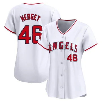 Jimmy Herget Women's Los Angeles Angels Limited Home Jersey - White