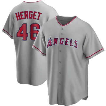 Jimmy Herget Youth Los Angeles Angels Replica Silver Road Jersey