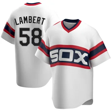 Jimmy Lambert Men's Chicago White Sox Replica Cooperstown Collection Jersey - White