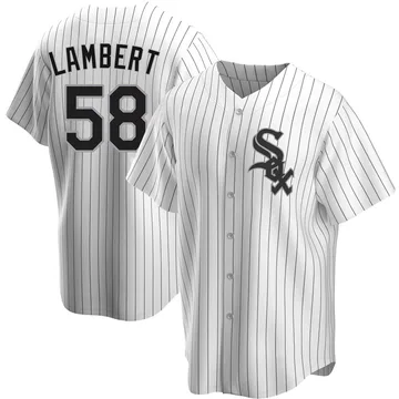 Jimmy Lambert Men's Chicago White Sox Replica Home Jersey - White