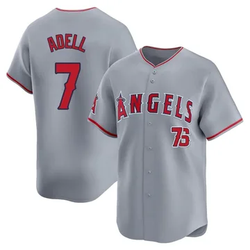 Jo Adell Men's Los Angeles Angels Limited Away Jersey - Gray