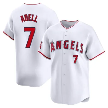 Jo Adell Men's Los Angeles Angels Limited Home Jersey - White