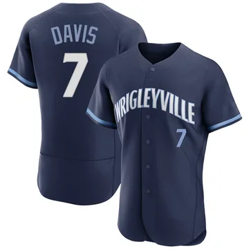 Jody Davis Men's Chicago Cubs Authentic 2021 City Connect Jersey - Navy