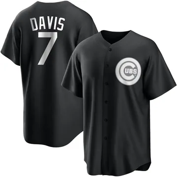 Jody Davis Youth Chicago Cubs Replica Jersey - Black/White