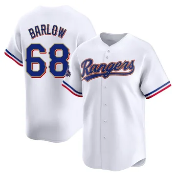 Joe Barlow Youth Texas Rangers Limited White 2024 Collection Jersey - Gold