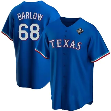 Joe Barlow Youth Texas Rangers Replica Alternate 2023 World Series Jersey - Royal