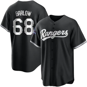 Joe Barlow Youth Texas Rangers Replica Black 2023 World Series Champions Jersey - White