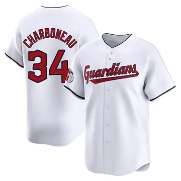 Joe Charboneau Men's Cleveland Guardians Limited Home Jersey - White