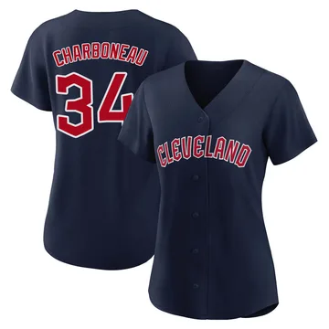 Joe Charboneau Women's Cleveland Guardians Authentic Alternate Jersey - Navy