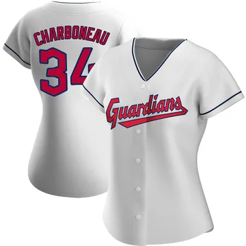 Joe Charboneau Women's Cleveland Guardians Authentic Home Jersey - White