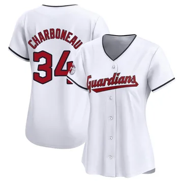 Joe Charboneau Women's Cleveland Guardians Limited Home Jersey - White