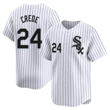 Joe Crede Men's Chicago White Sox Limited Home Jersey - White