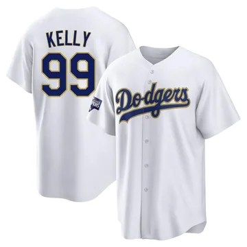 Joe Kelly Men's Los Angeles Dodgers Replica 2021 Gold Program Player Jersey - White/Gold