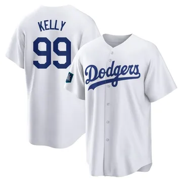 Joe Kelly Men's Los Angeles Dodgers Replica 2024 World Tour Seoul Series Home Jersey - White