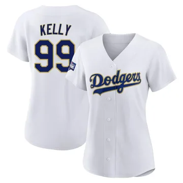 Joe Kelly Women's Los Angeles Dodgers Authentic 2021 Gold Program Player Jersey - White/Gold