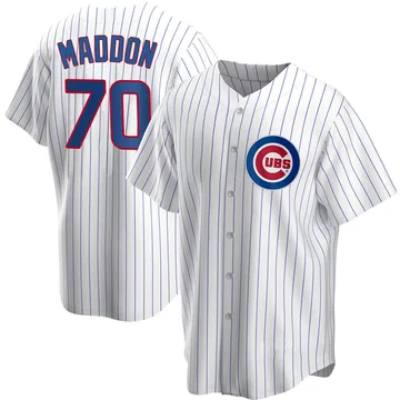 Joe Maddon Men's Chicago Cubs Replica Home Jersey - White