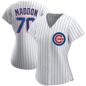 Joe Maddon Women's Chicago Cubs Authentic Home Jersey - White