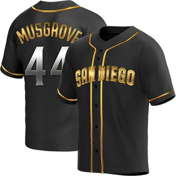 Joe Musgrove Men's San Diego Padres Replica Alternate Jersey - Black Golden