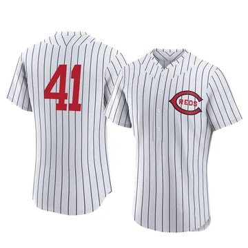 Joe Nuxhall Men's Cincinnati Reds Authentic 2022 Field Of Dreams Jersey - White