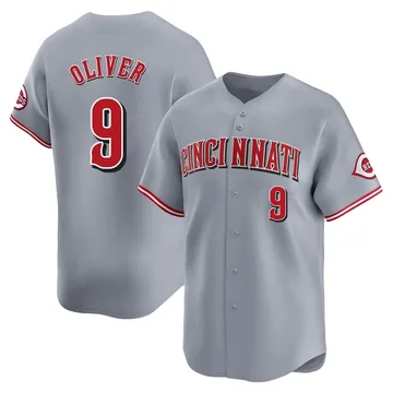 Joe Oliver Men's Cincinnati Reds Limited Away Jersey - Gray