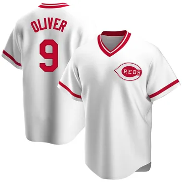 Joe Oliver Men's Cincinnati Reds Replica Home Cooperstown Collection Jersey - White