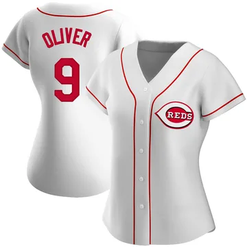 Joe Oliver Women's Cincinnati Reds Authentic Home Jersey - White