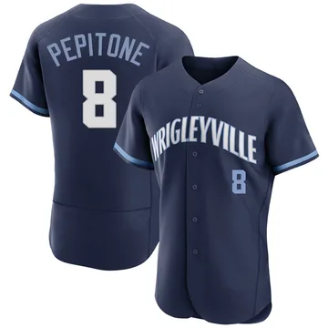 Joe Pepitone Men's Chicago Cubs Authentic 2021 City Connect Jersey - Navy