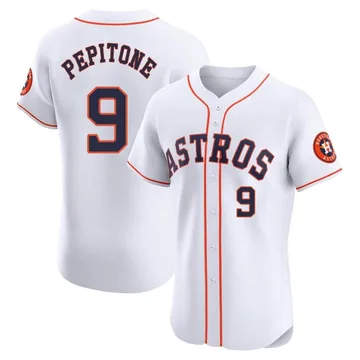 Joe Pepitone Men's Houston Astros Elite Home Jersey - White