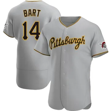 Joey Bart Men's Pittsburgh Pirates Authentic Road Jersey - Gray