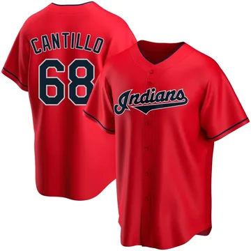 Joey Cantillo Men's Cleveland Guardians Replica Alternate Jersey - Red