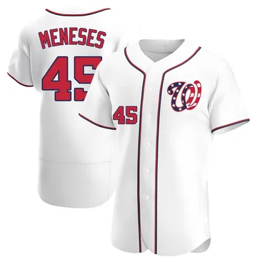 Joey Meneses Men's Washington Nationals Authentic Alternate Jersey - White