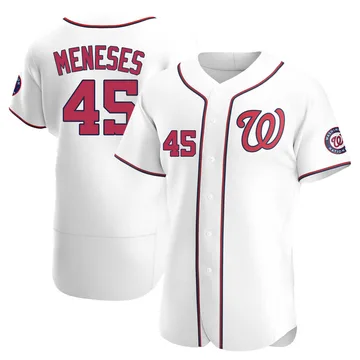 Joey Meneses Men's Washington Nationals Authentic Home Jersey - White