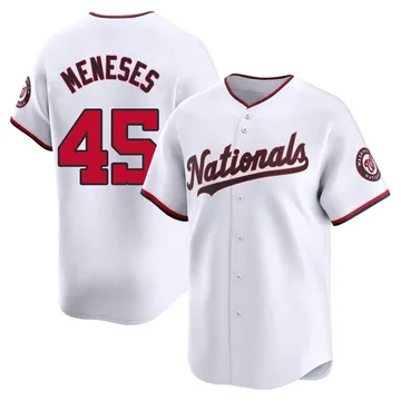 Joey Meneses Men's Washington Nationals Limited Home Jersey - White