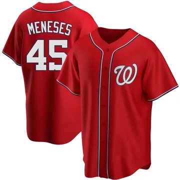 Joey Meneses Men's Washington Nationals Replica Alternate Jersey - Red