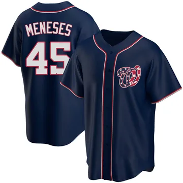 Joey Meneses Men's Washington Nationals Replica Alternate Team Jersey - Navy