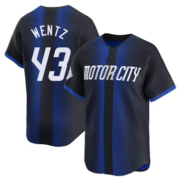 Joey Wentz Men's Detroit Tigers Limited 2024 City Connect Jersey - Blue