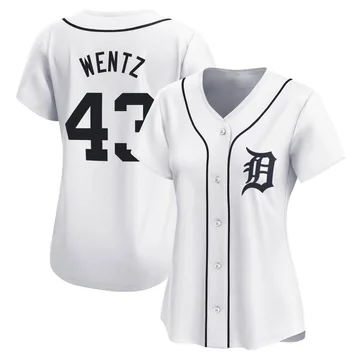 Joey Wentz Women's Detroit Tigers Limited Home Jersey - White